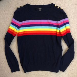 Buffalo Navy prism sweater